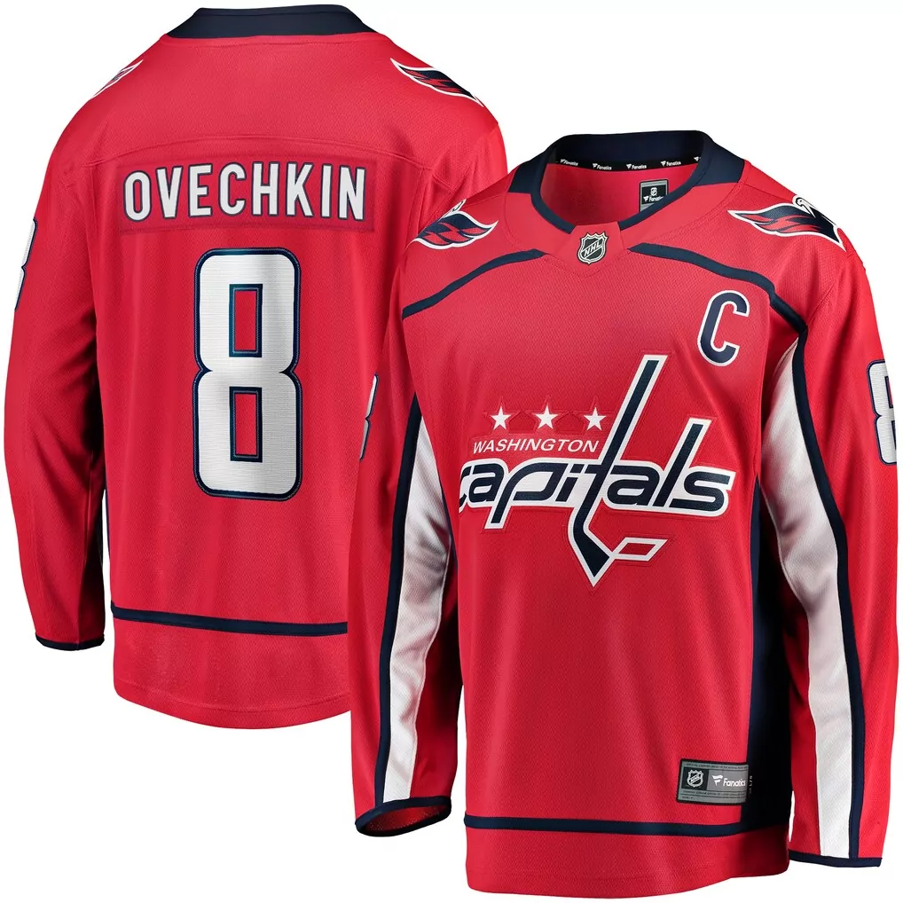 alexander ovechkin washington capitals fanatics away premium jersey white