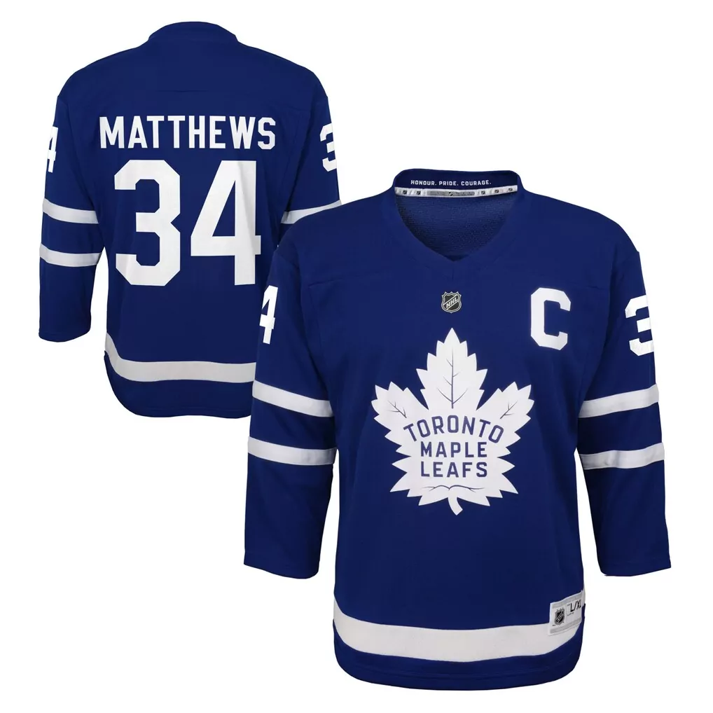 auston matthews toronto maple leafs preschool replica player jersey blue