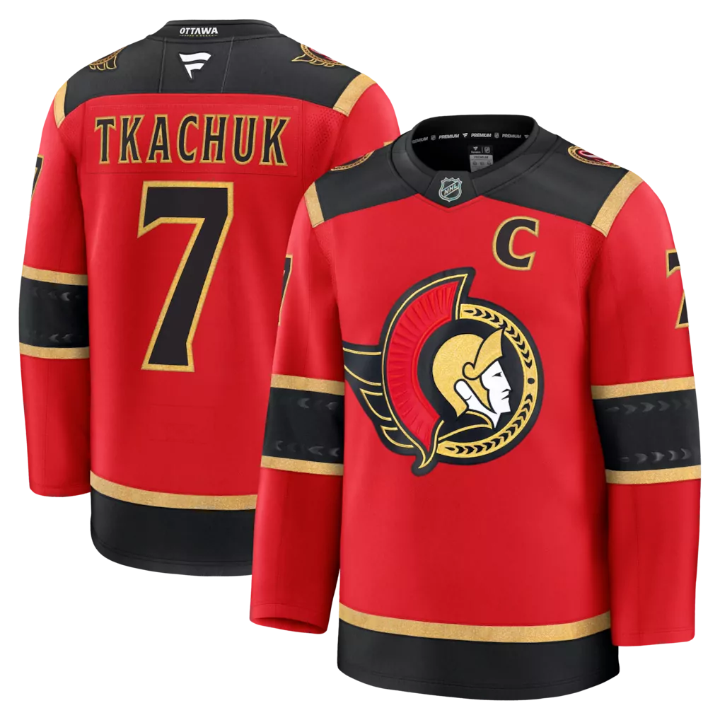 brady tkachuk ottawa senators fanatics alternate breakaway jersey red