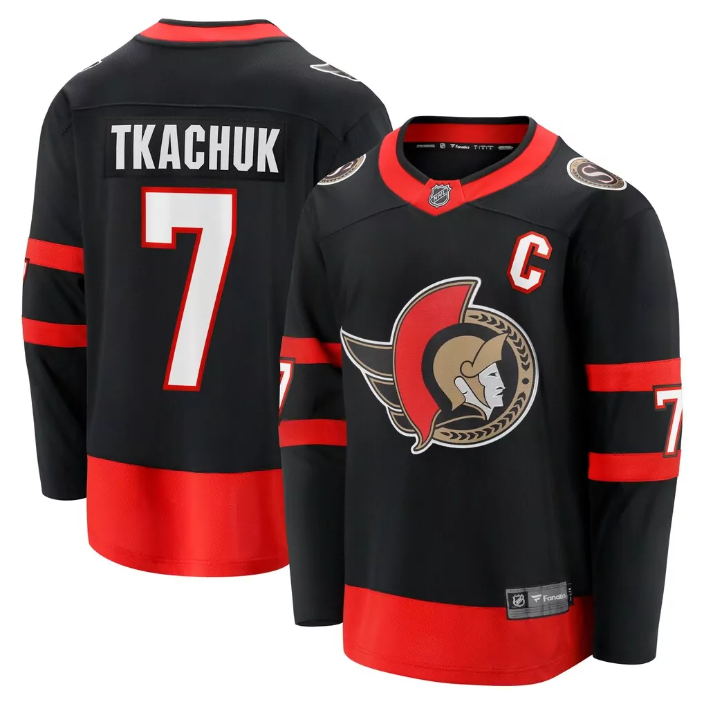 brady tkachuk ottawa senators fanatics alternate breakaway jersey red