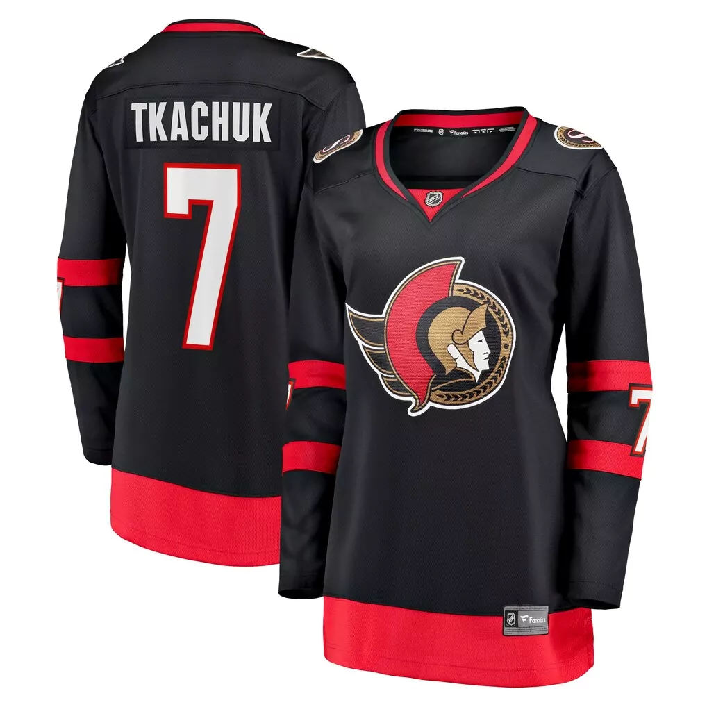 brady tkachuk ottawa senators fanatics alternate breakaway jersey red
