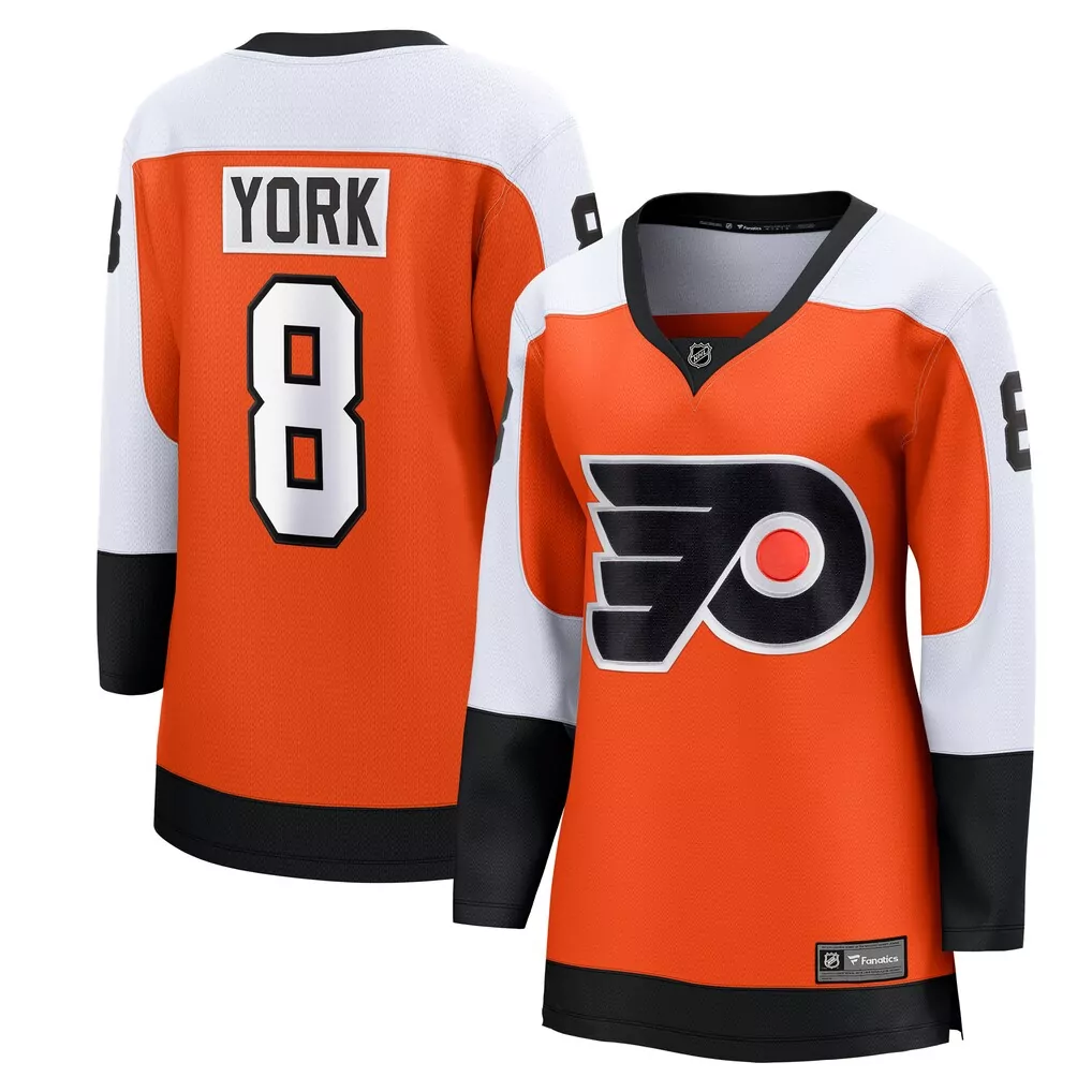 cam york philadelphia flyers fanatics women s home breakaway player jersey orange