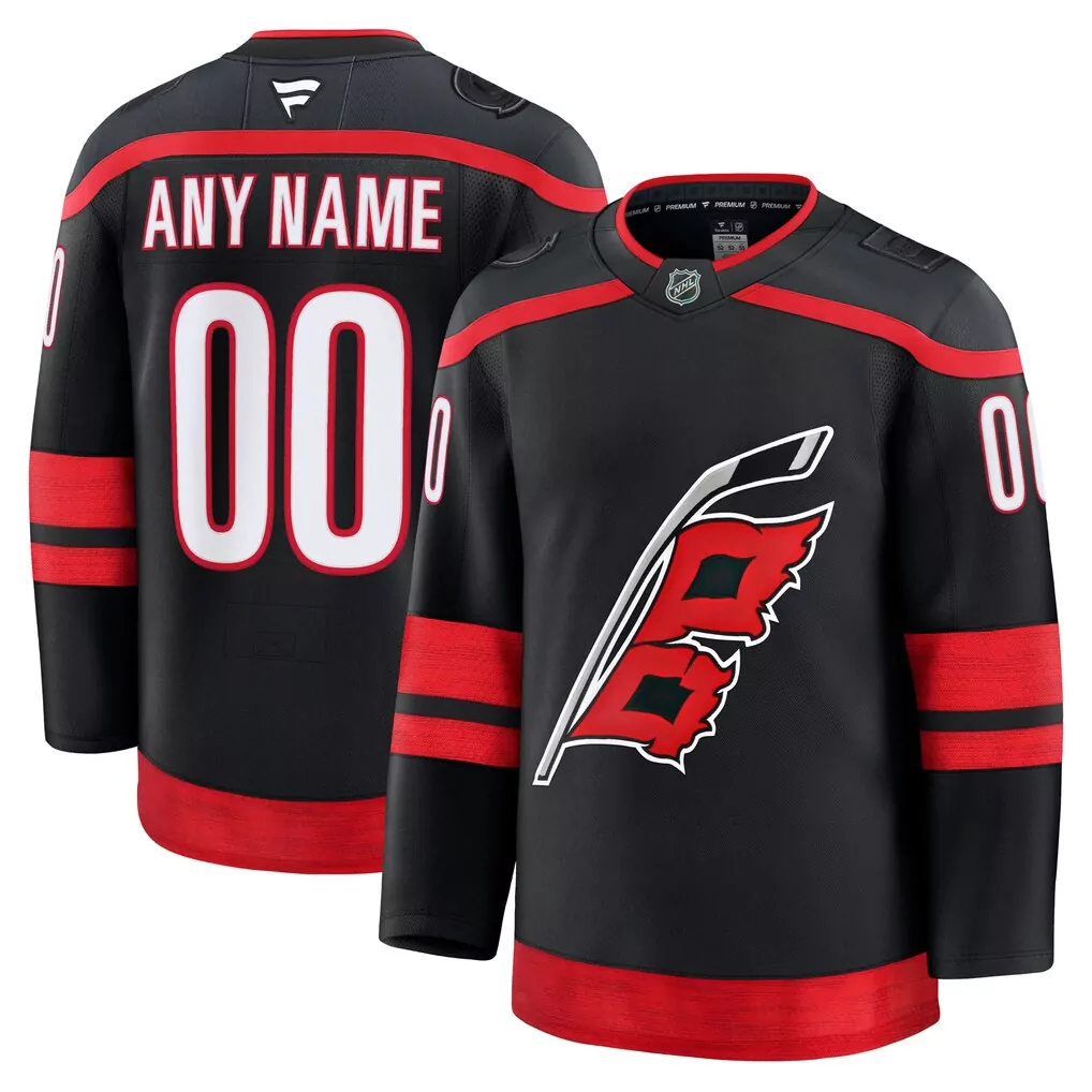 carolina hurricanes fanatics home authentic pro jersey black