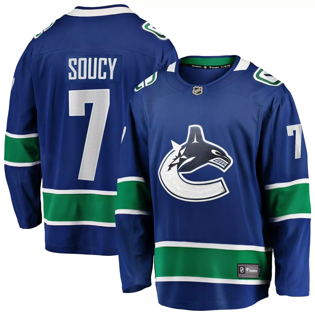 brock boeser vancouver canucks fanatics home breakaway jersey blue
