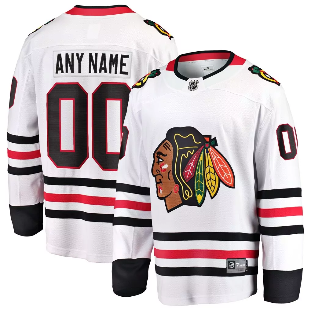 chicago blackhawks fanatics 2024 military appreciation custom practice jersey black