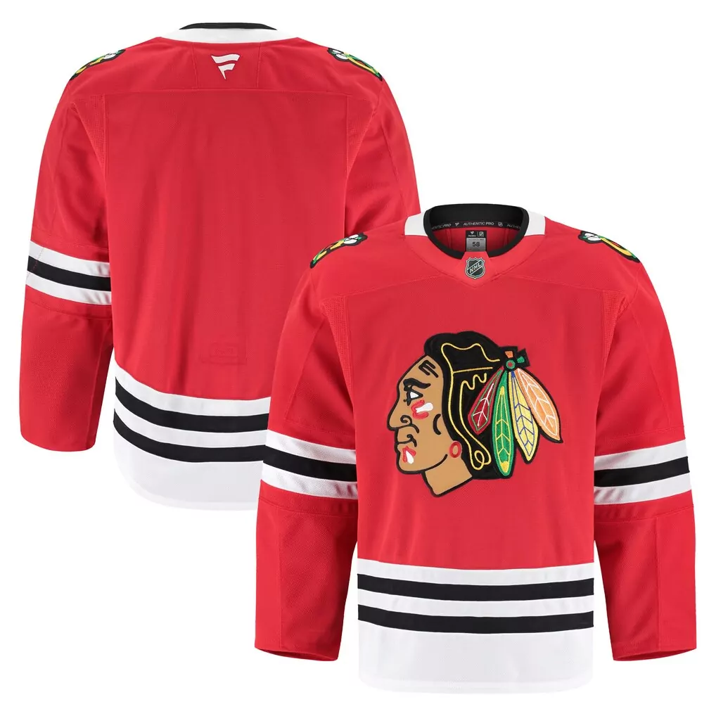 chicago blackhawks fanatics centennial premium custom jersey red