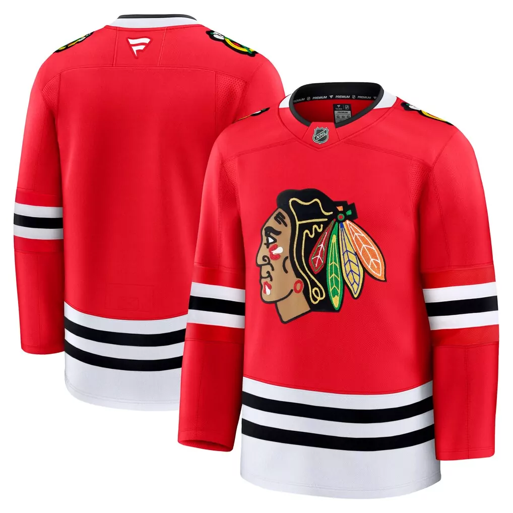 chicago blackhawks fanatics home premium custom jersey red