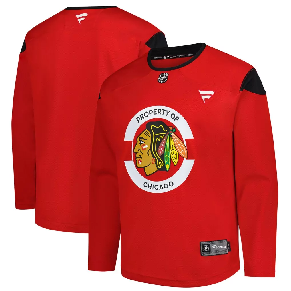 chicago blackhawks fanatics home premium custom jersey red
