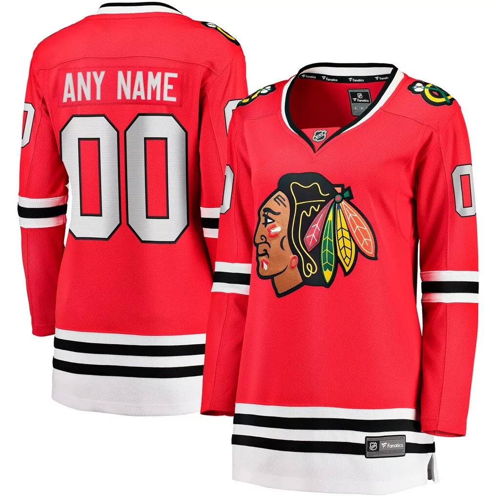chicago blackhawks fanatics women s centennial breakaway jersey red