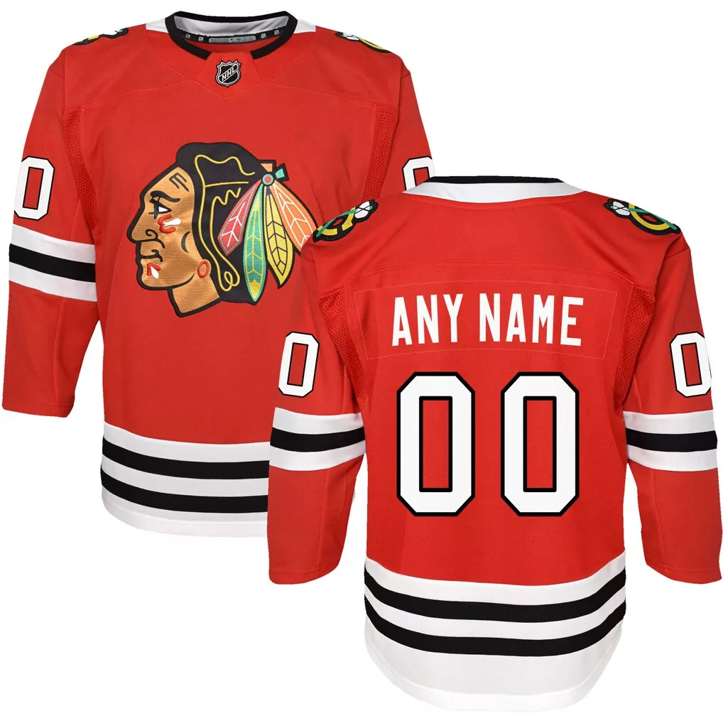 chicago blackhawks preschool centennial replica jersey red