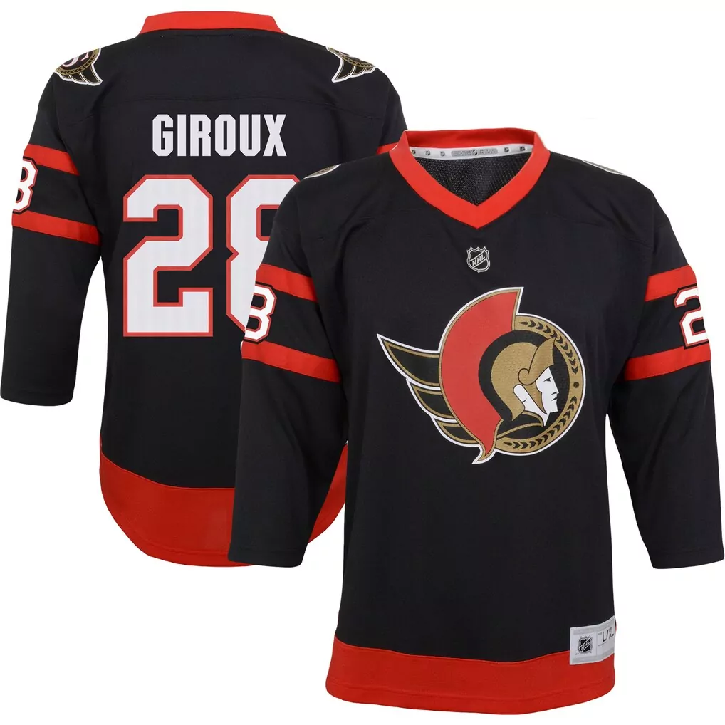 brady tkachuk ottawa senators youth 2020 21 home replica player jersey black