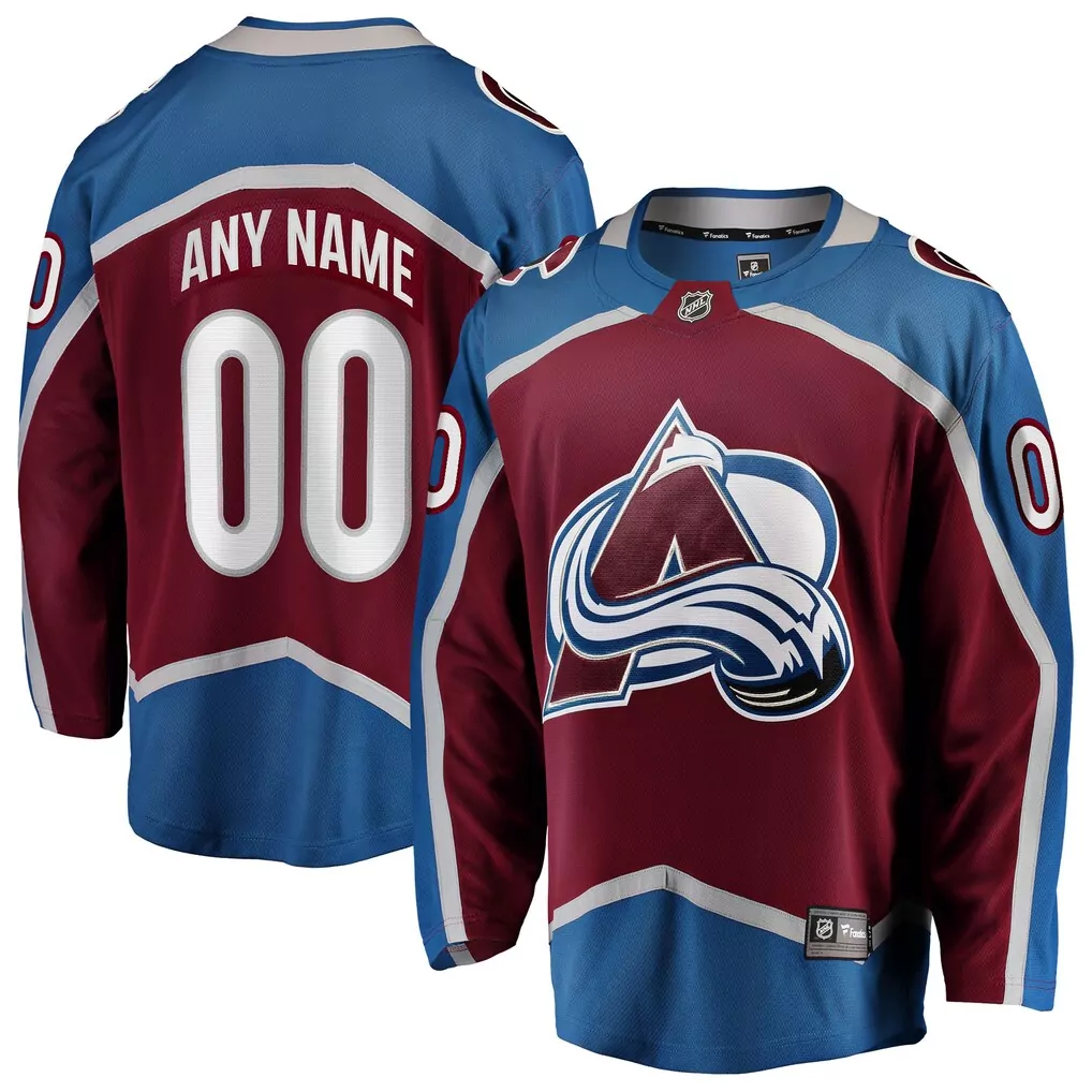 colorado avalanche fanatics home authentic pro jersey burgundy