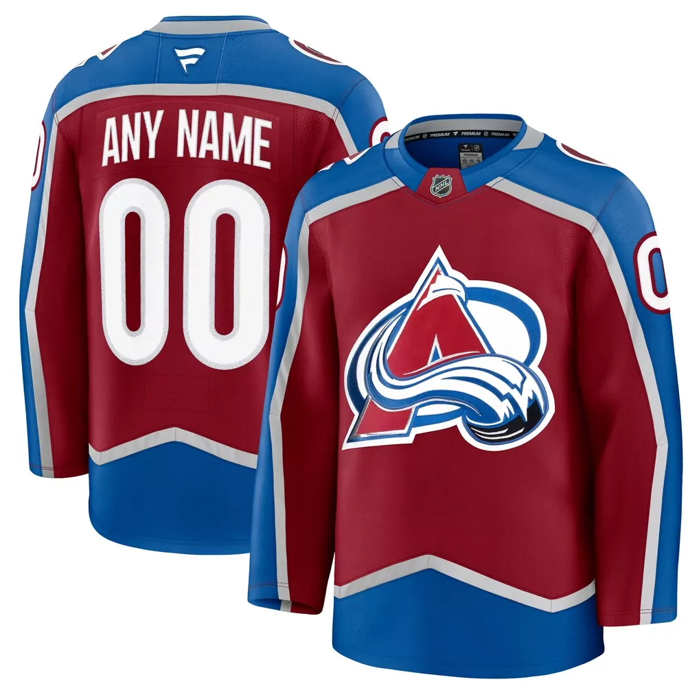 colorado avalanche fanatics home authentic pro jersey burgundy