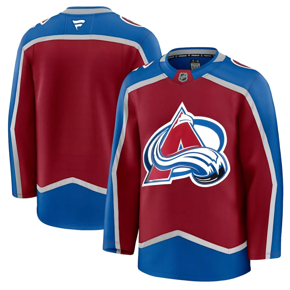 colorado avalanche fanatics home authentic pro jersey burgundy