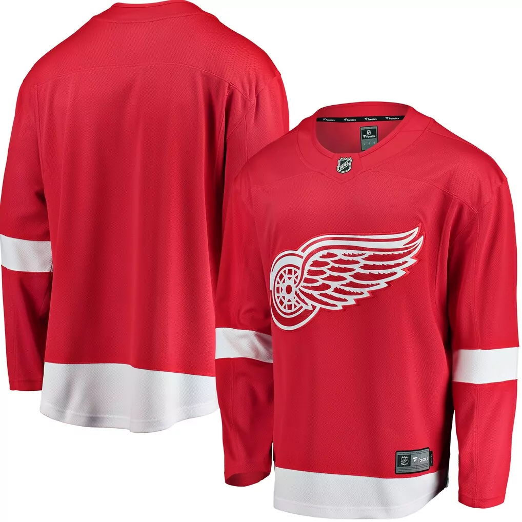 detroit red wings fanatics away premium custom jersey white