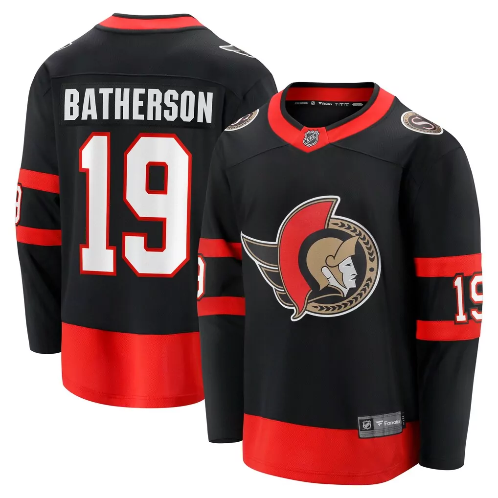 brady tkachuk ottawa senators youth 2020 21 home replica player jersey black