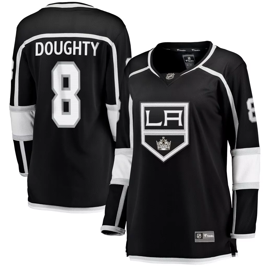 drew doughty los angeles kings fanatics home premium jersey black