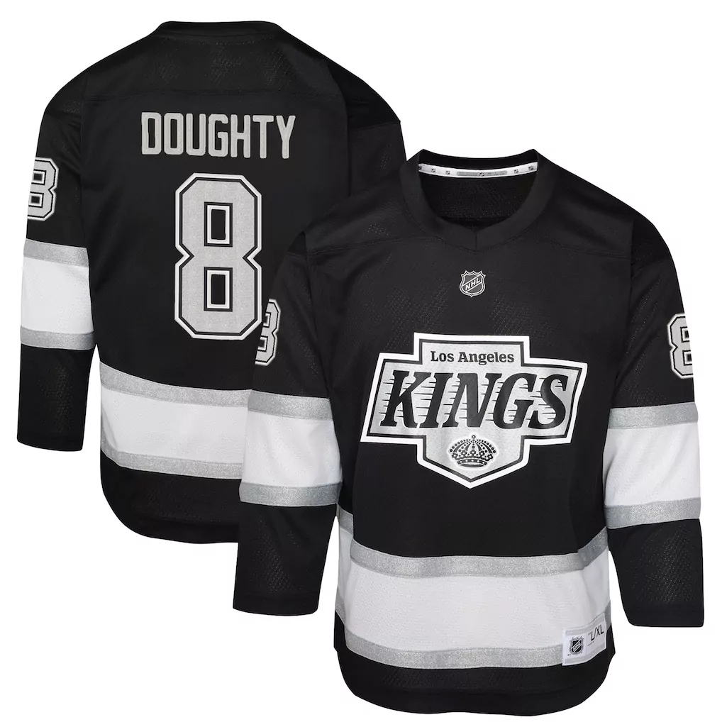 drew doughty los angeles kings fanatics home premium jersey black