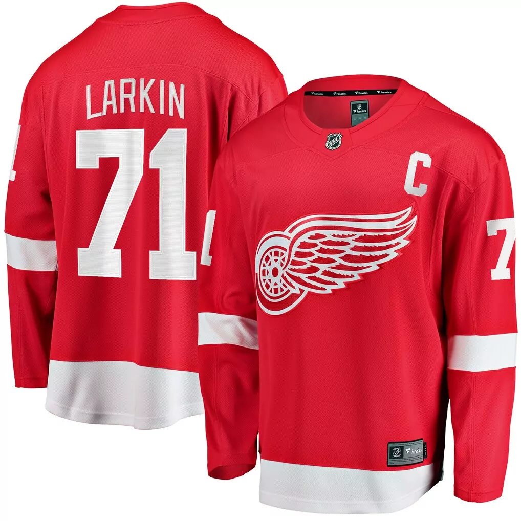 dylan larkin detroit red wings fanatics 2023 24 captain breakaway player jersey red