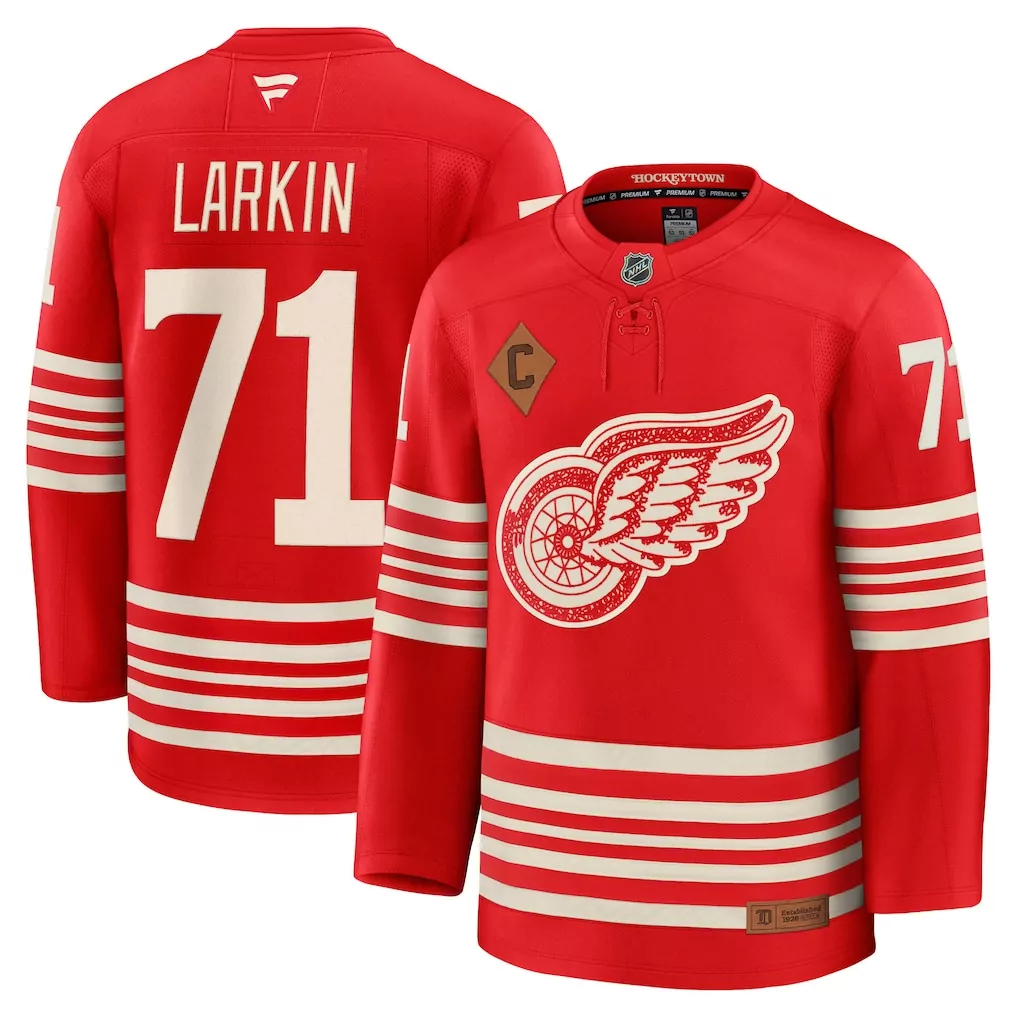 dylan larkin detroit red wings fanatics 2023 24 captain breakaway player jersey red