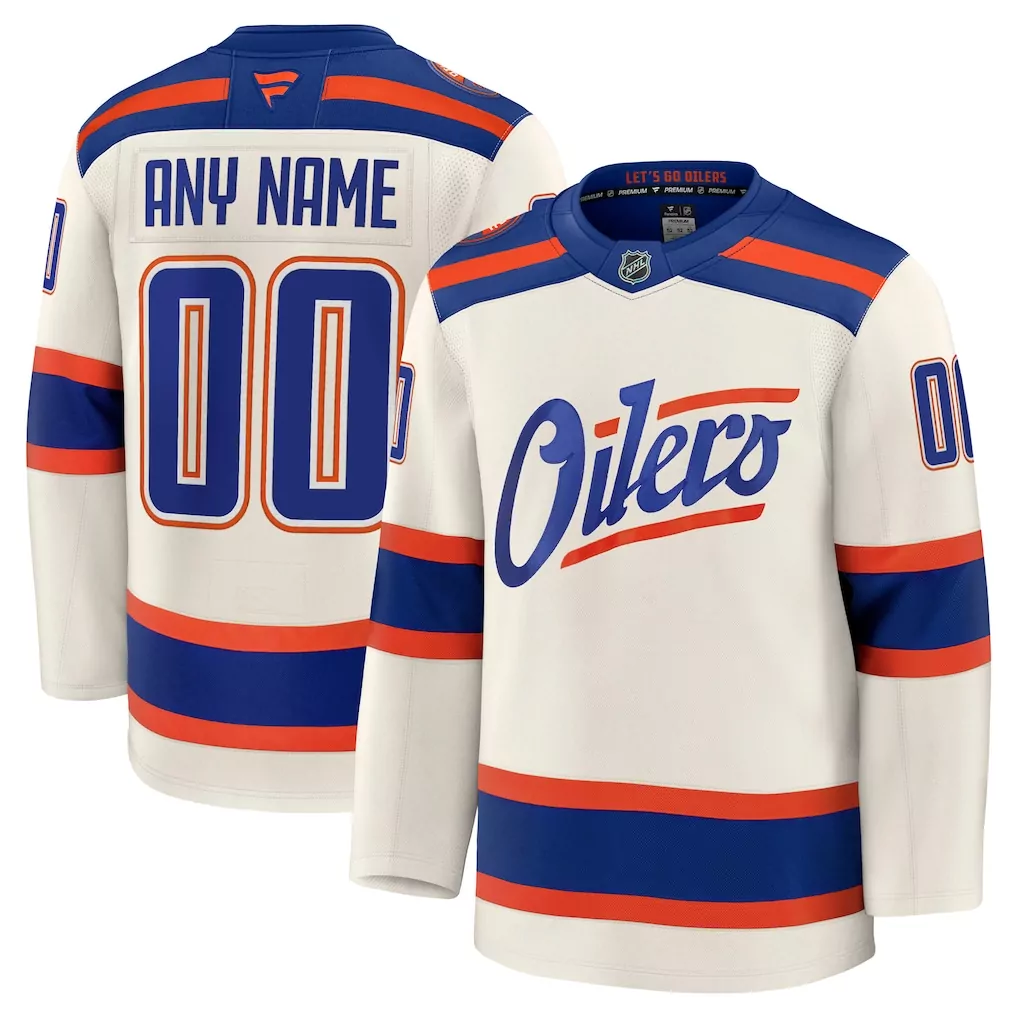 edmonton oilers fanatics alternate authentic pro jersey light beige