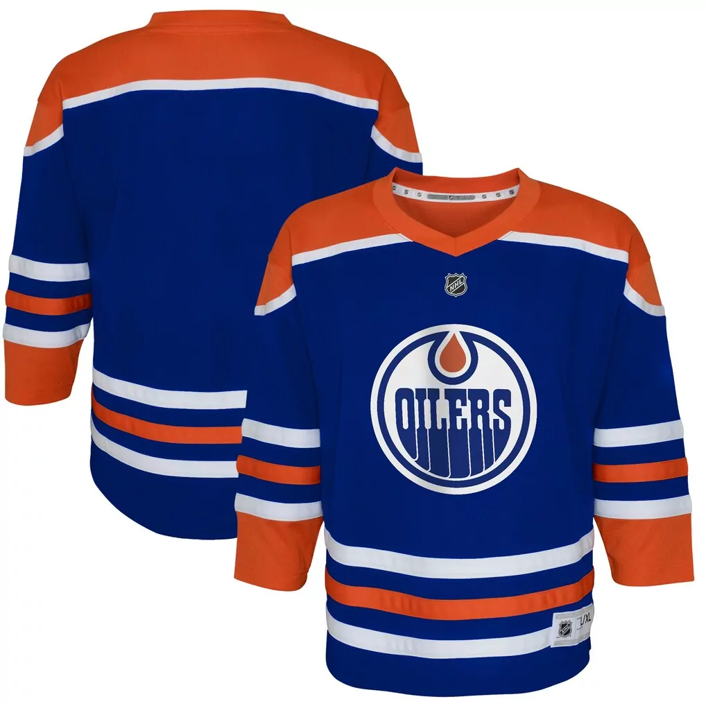edmonton oilers outerstuff toddler home replica jersey royal