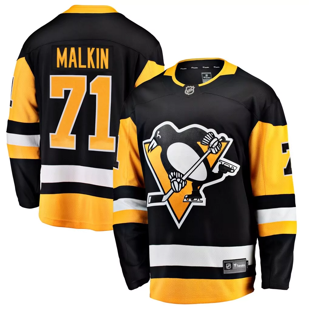 evgeni malkin pittsburgh penguins fanatics alternate premium jersey black