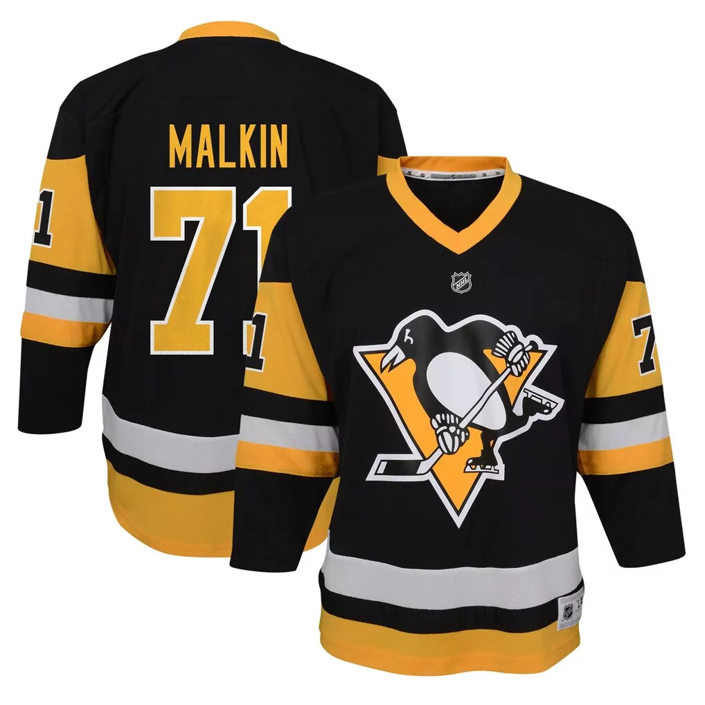 evgeni malkin pittsburgh penguins youth home premier player jersey black