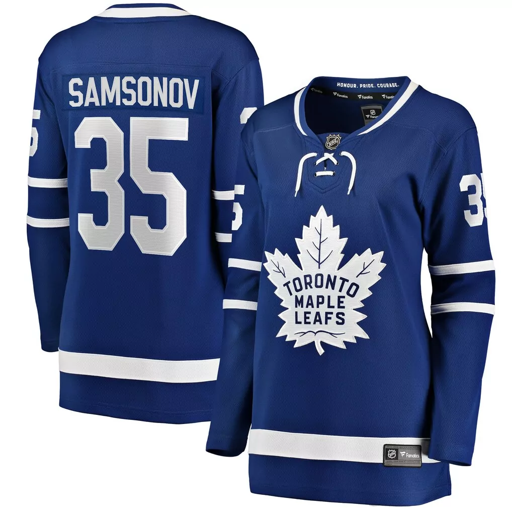 ilya samsonov toronto maple leafs fanatics home breakaway player jersey blue