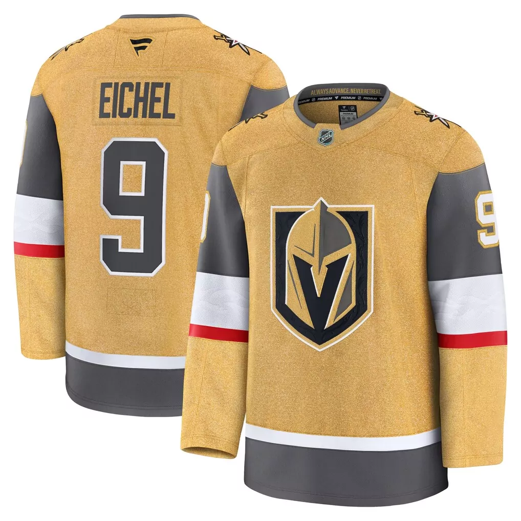 jack eichel vegas golden knights fanatics home breakaway jersey gold