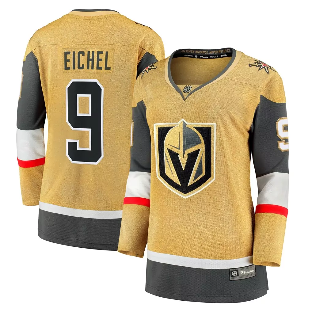 jack eichel vegas golden knights fanatics home breakaway jersey gold