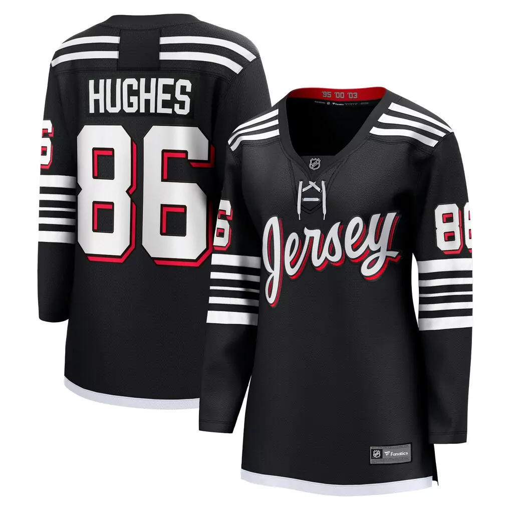 jack hughes new jersey devils fanatics breakaway player jersey red