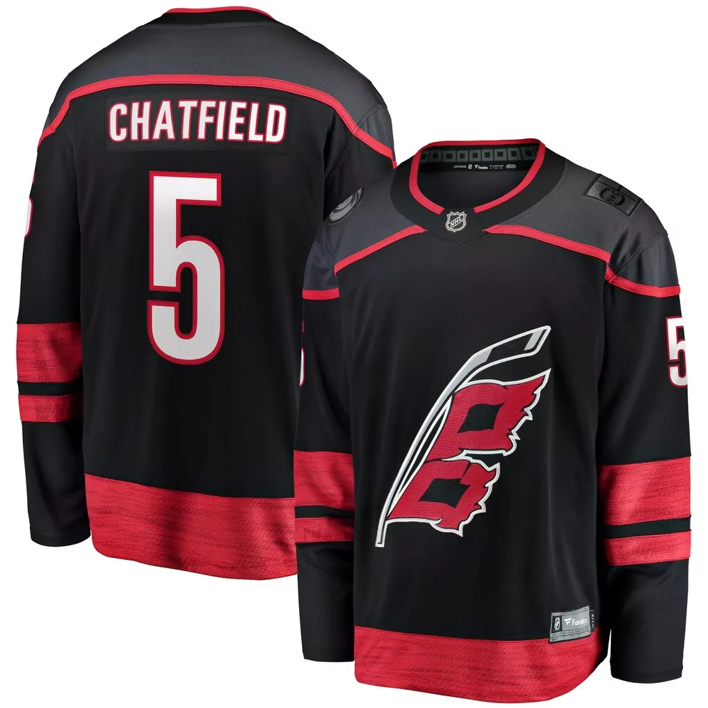 jaccob slavin carolina hurricanes fanatics alternate breakaway player jersey red