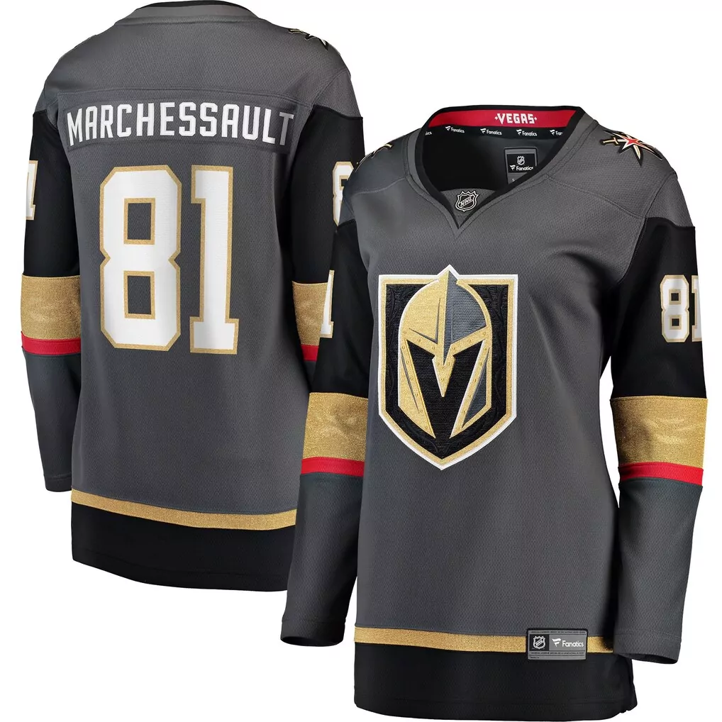 jaycob megna vegas golden knights fanatics women s home breakaway jersey gold