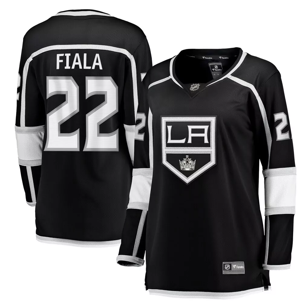 kevin fiala los angeles kings fanatics home breakaway player jersey black