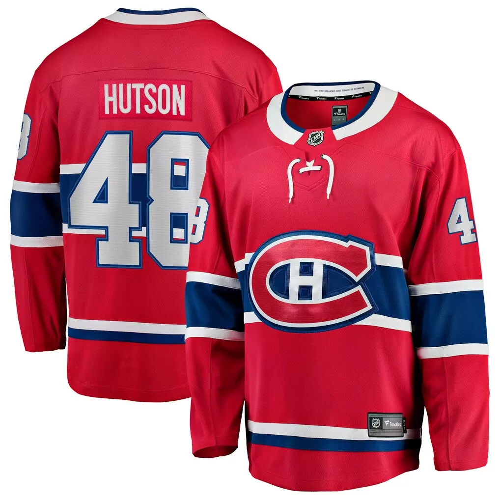 juraj slafkovsky montreal canadiens fanatics breakaway jersey red