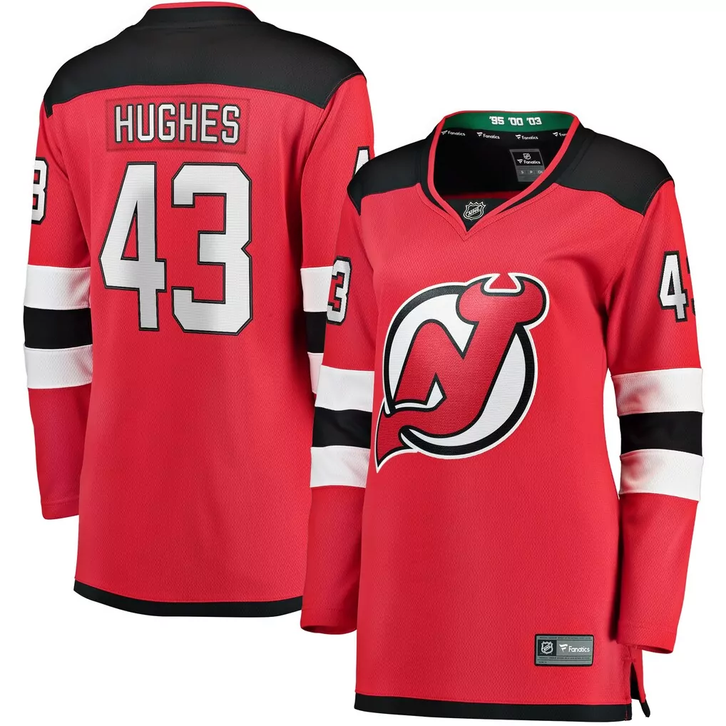 jonas siegenthaler new jersey devils fanatics women s home breakaway player jersey red