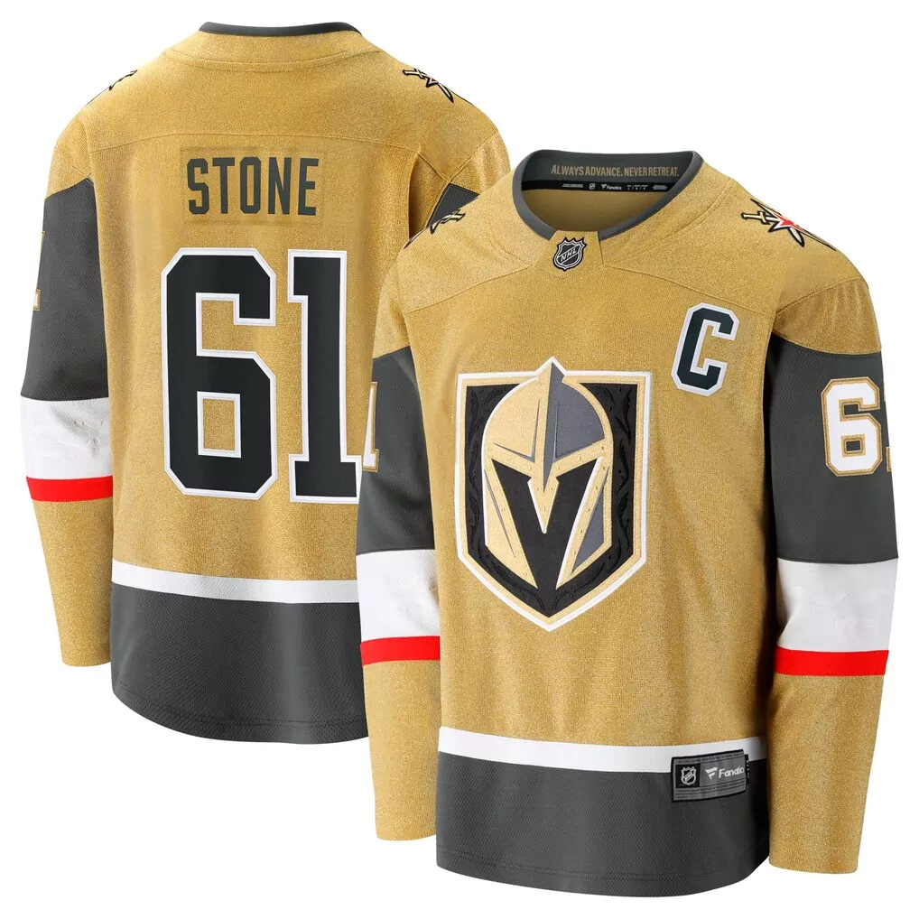keegan kolesar vegas golden knights fanatics home breakaway jersey gold