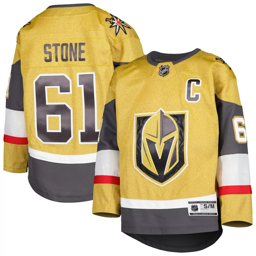 mark stone vegas golden knights fanatics women s captain patch home breakaway player jersey gold