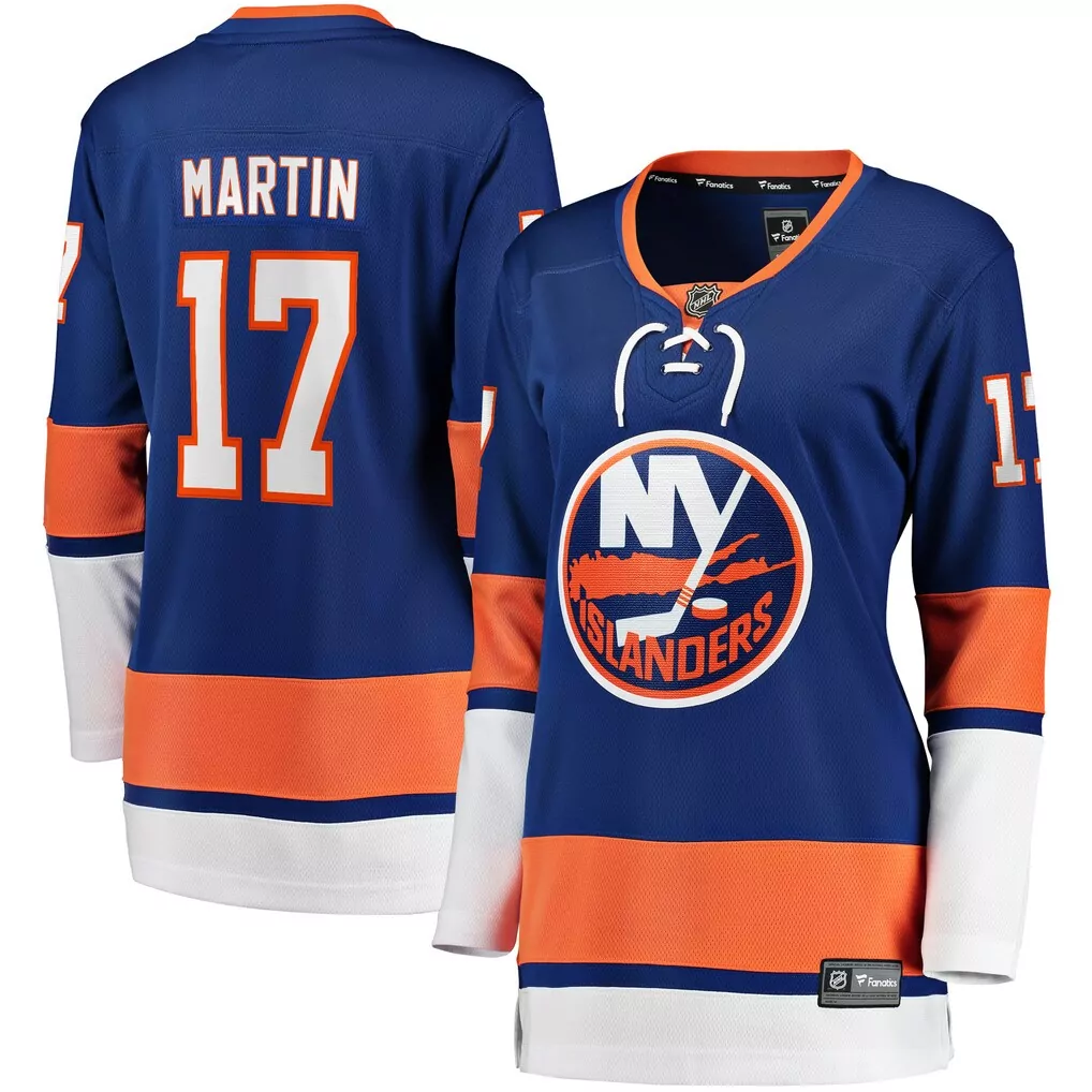 mathew barzal new york islanders fanatics women s breakaway player jersey royal