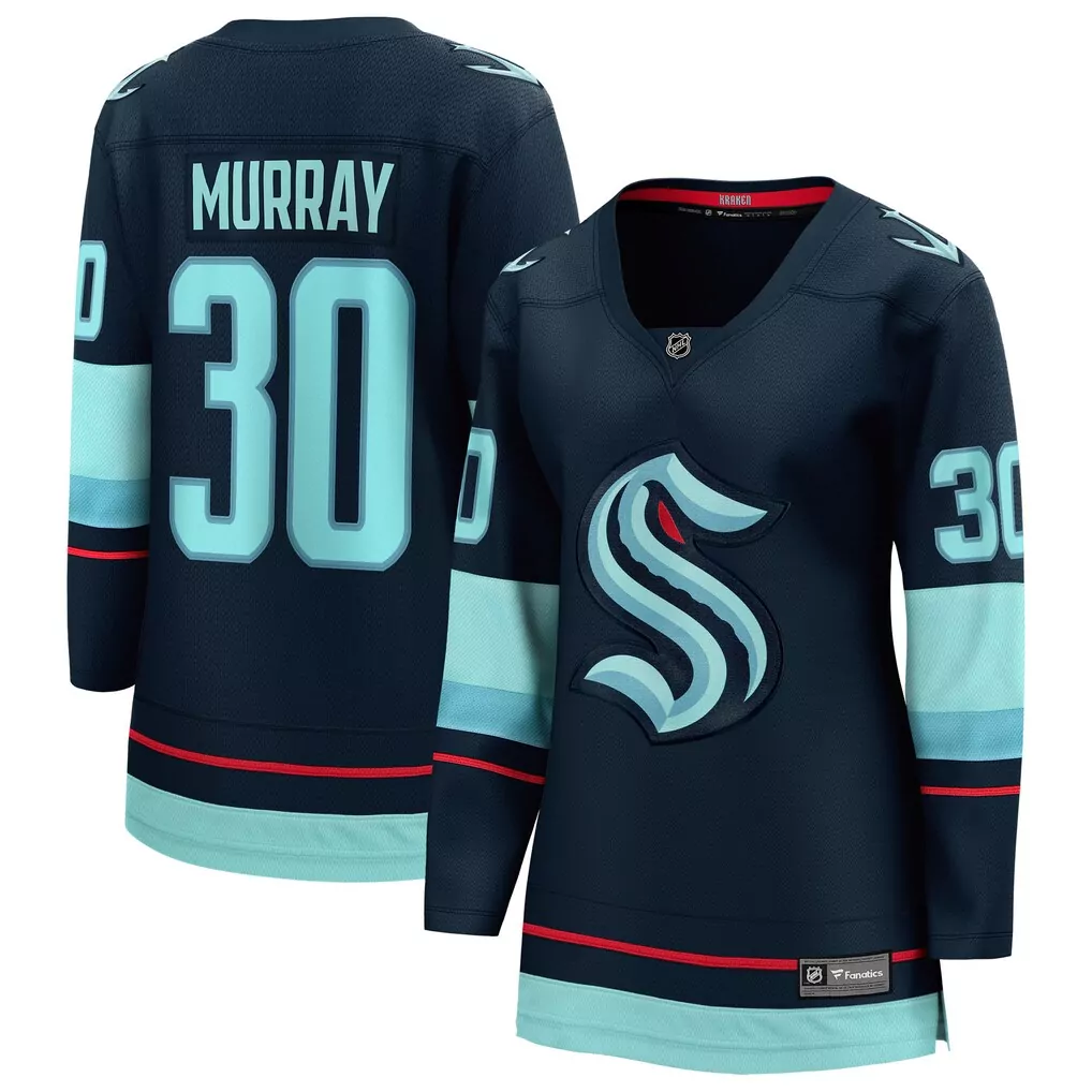 kaapo kakko seattle kraken fanatics women s home breakaway player jersey deep sea blue
