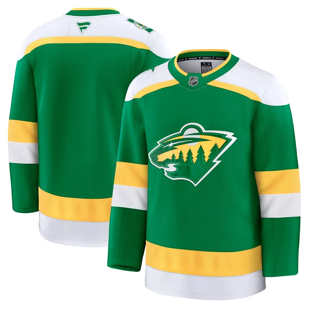minnesota wild fanatics 25th anniversary premium custom jersey white