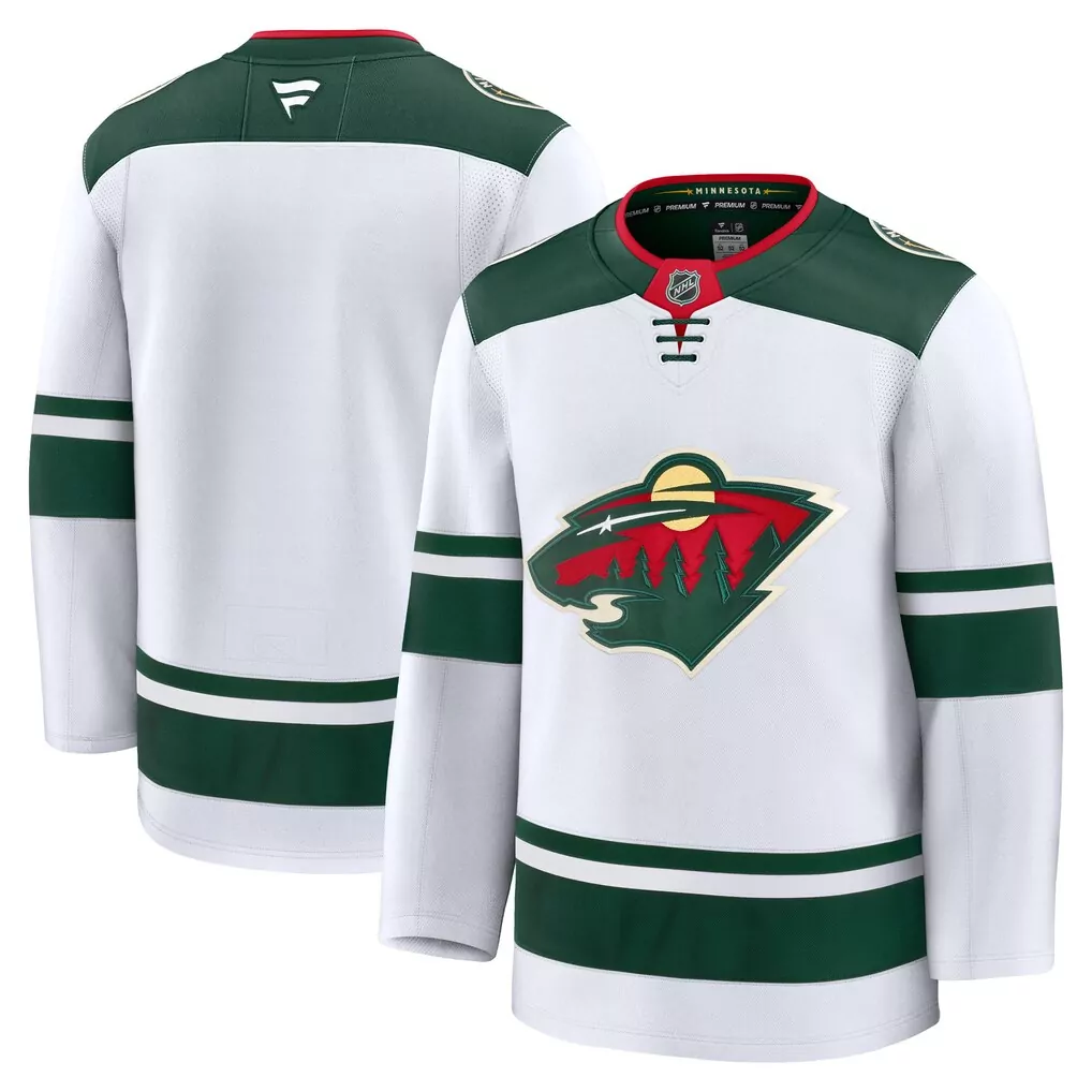 minnesota wild fanatics 25th anniversary premium custom jersey white