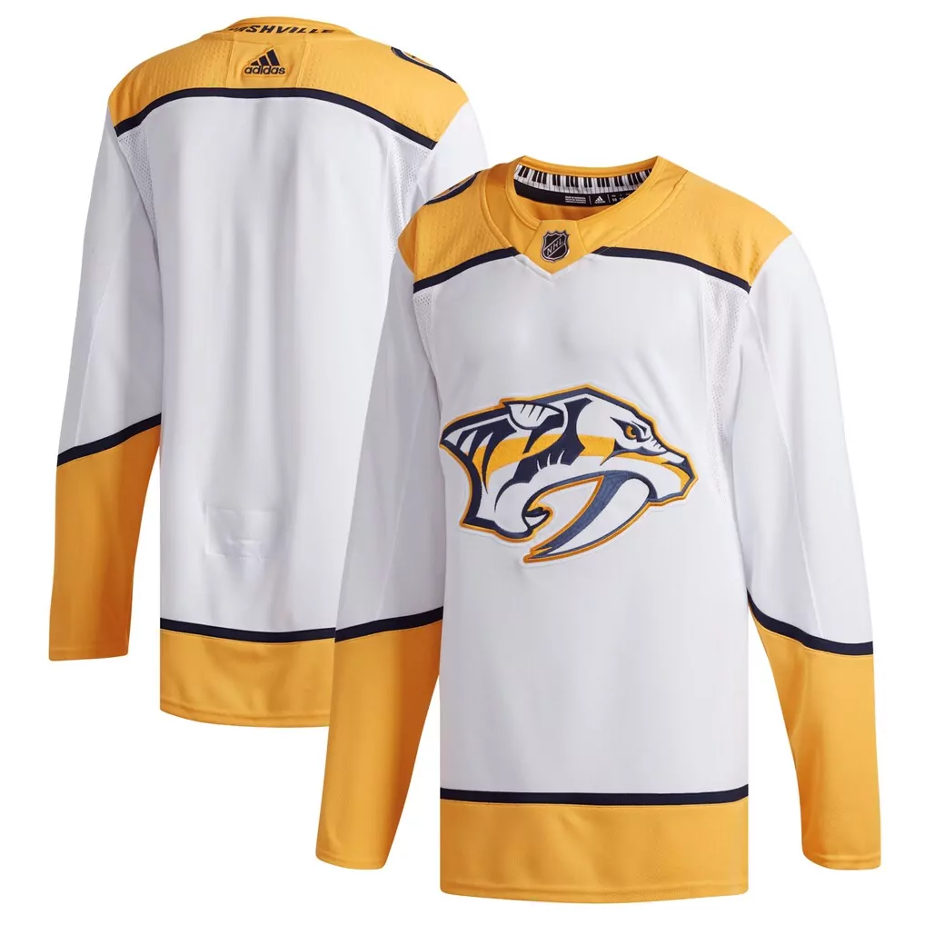 luke evangelista nashville predators fanatics premier breakaway player jersey gold