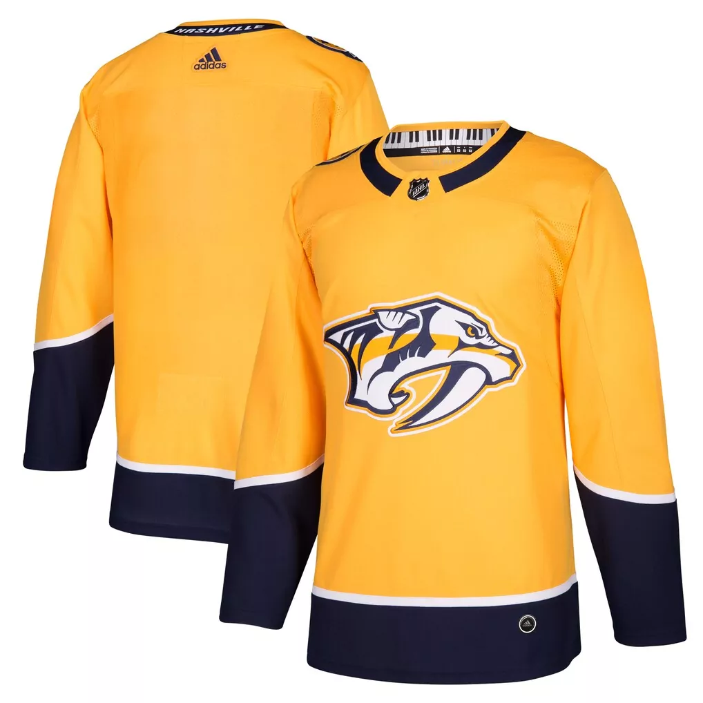 luke evangelista nashville predators fanatics premier breakaway player jersey gold