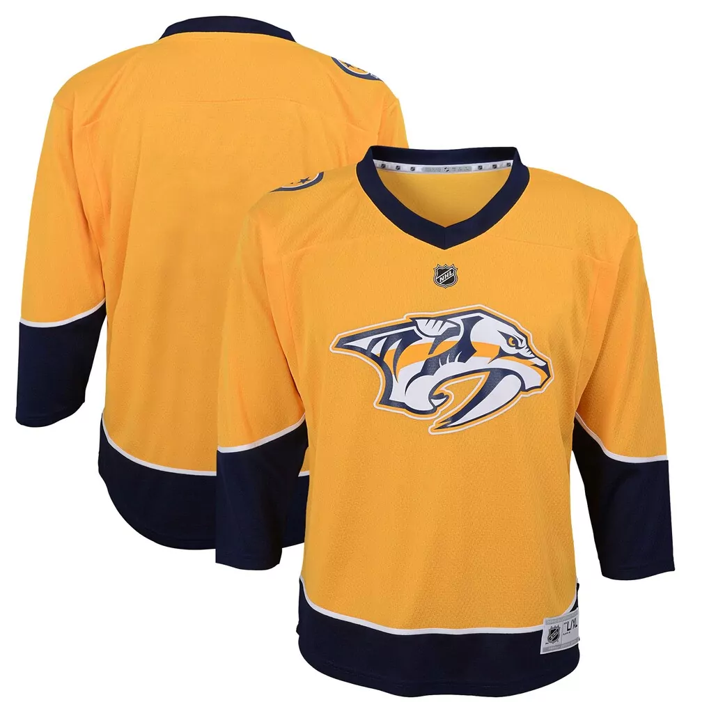 nashville predators fanatics women s home breakaway custom jersey yellow