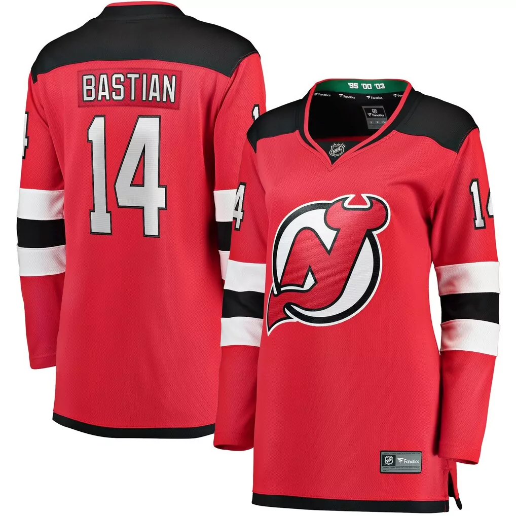 jonas siegenthaler new jersey devils fanatics women s home breakaway player jersey red