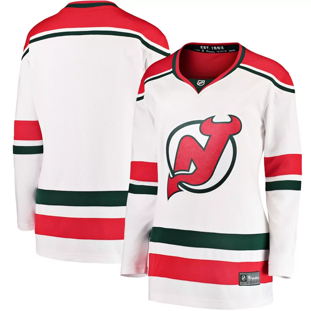new jersey devils fanatics home premium custom jersey red