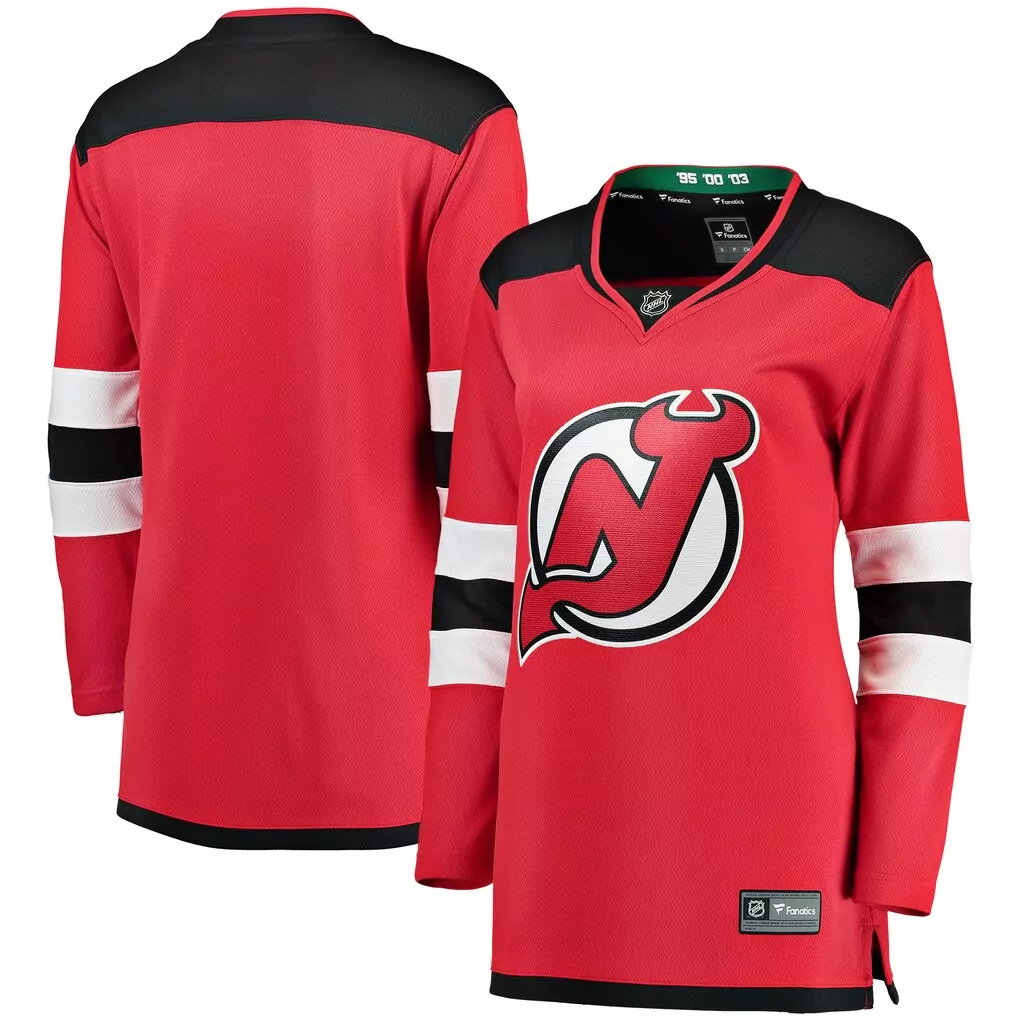 new jersey devils fanatics women s home breakaway custom jersey red