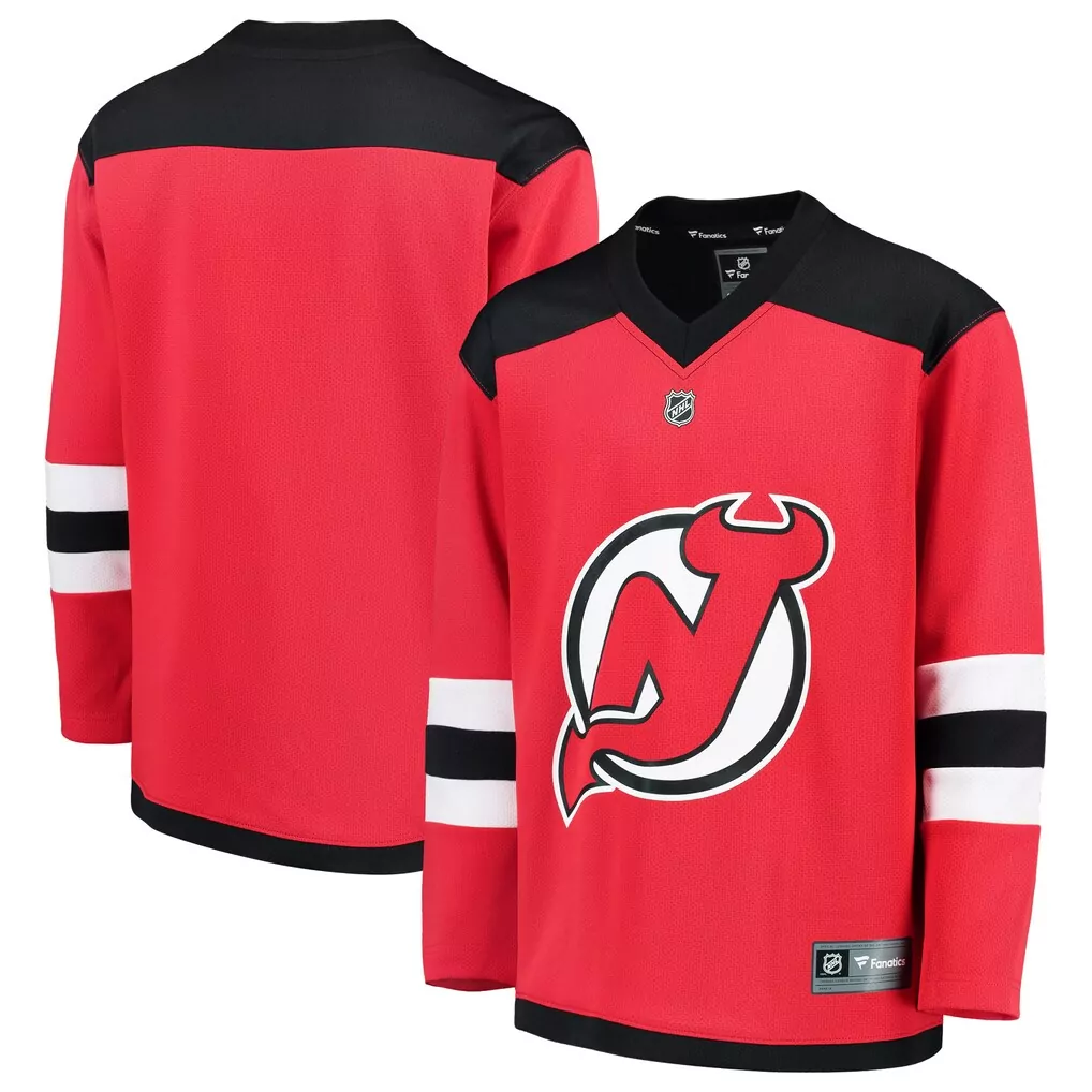 new jersey devils fanatics youth breakaway home jersey red